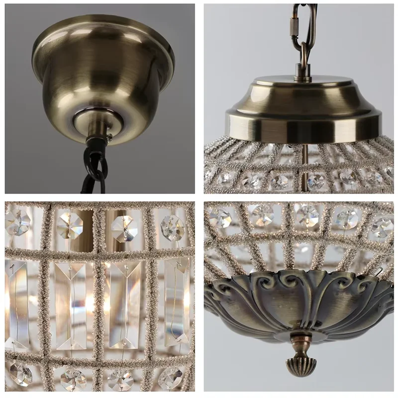 Suspension lumineuse cristal doré classique transparente salon chambre d'hôtel LED 2000 82000 lumens