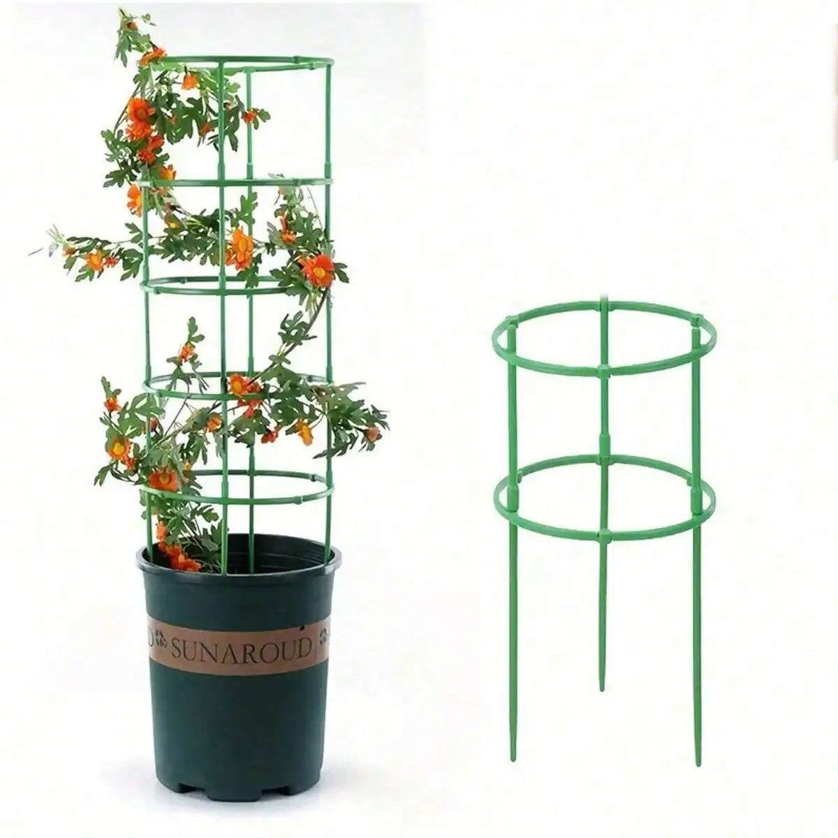 supports plantes grimpantes décoration jardin pots fleurs haute couleur vert ornemental métallique lisse