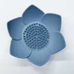 porte savon fleur bleu rose vert gris blanc moderne minimaliste