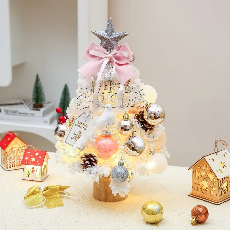 Sapin de Noël bleu profond 60cm dans décoration de table festive