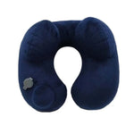 coussin voyage gris velours confortable portable boutons sac rangement shaped