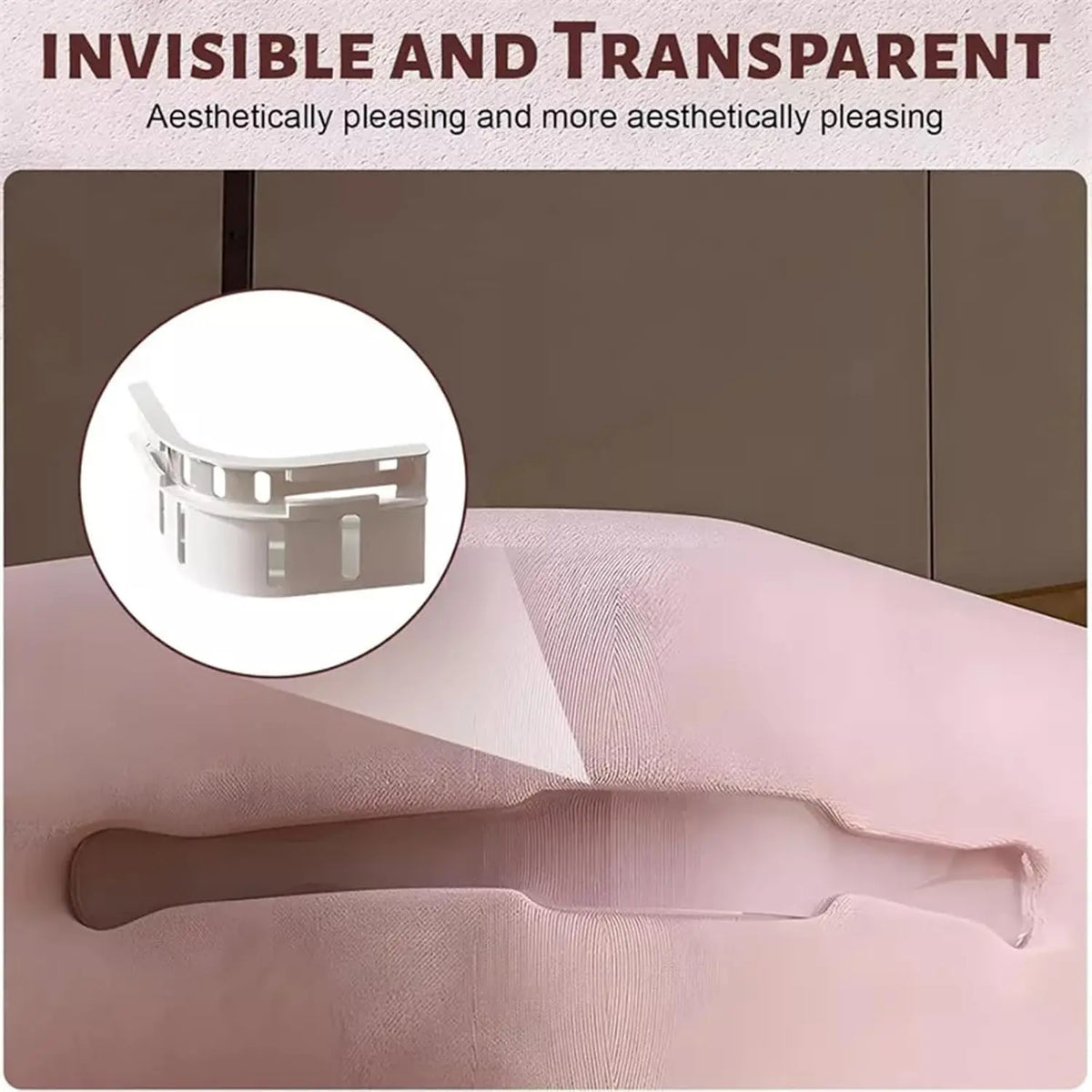 support drap plat blanc anti tirage clips fixation durable réglable moderne lit plastic