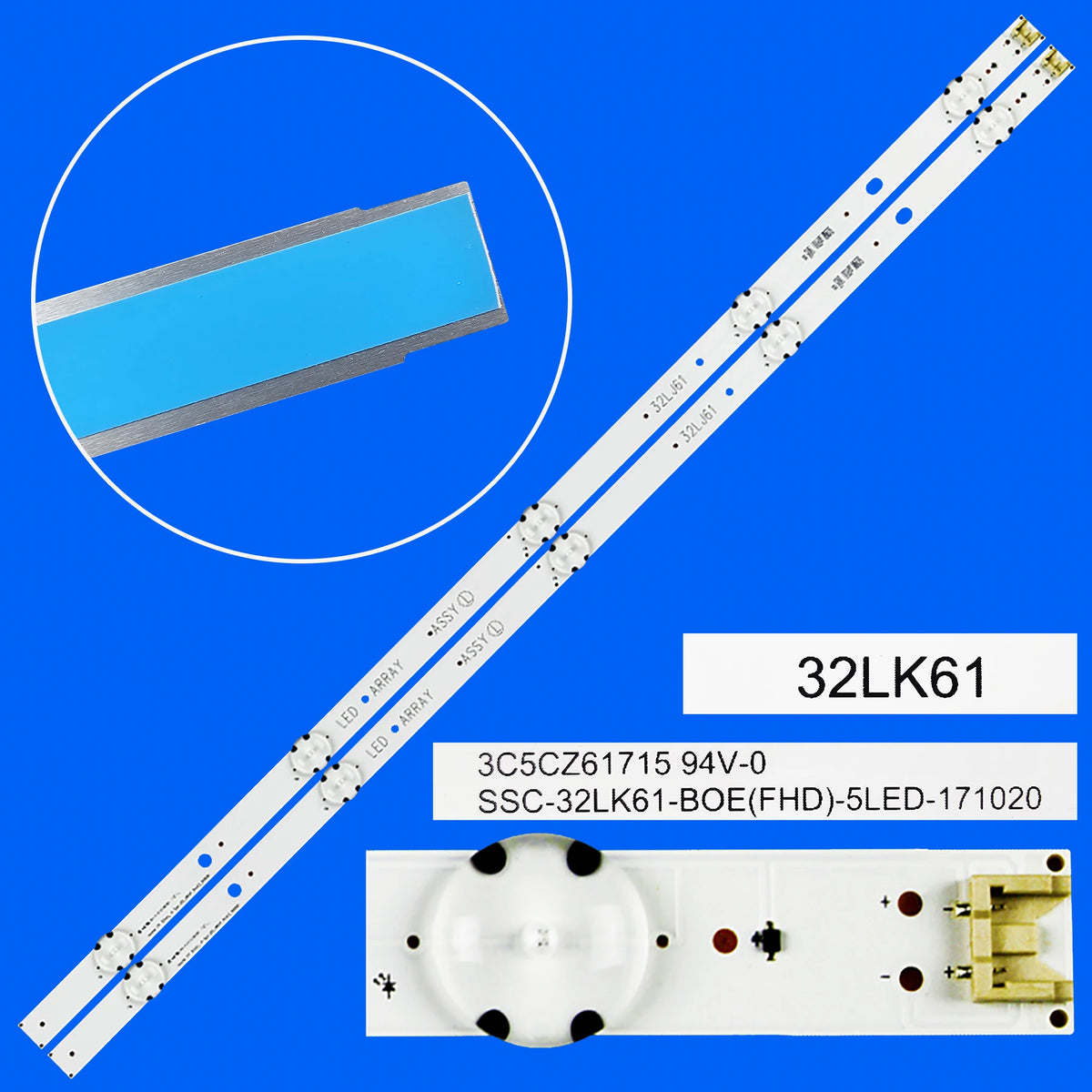barre lumineuse led blanc bleu moderne connecteur électrique fixations technologie