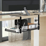 étagère sous comptoir moderne grille métallique noir vis fixations rangement