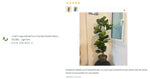 Plante artificielle ficus grande feuilles vert moderne décoration extérieure intérieure 100cm 150cm