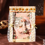 rubans décoratifs fleurs paysages vintage blanc rouge bleu jaune vert adhésif scrapbooking décoration album