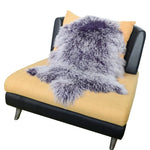 coussin fourrure gris vert rouge violet marron naturel hiver maison laine solide dry frost