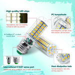 ampoule led maïs blanc grains moderne vis e14 e27 24led 36led 48led 56led 69led