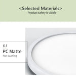 plafonnier led moderne blanc mat économique 18w 18cm sans scintillementflux lumineux