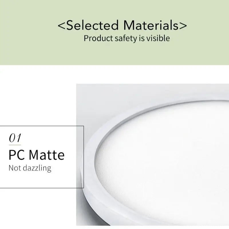 plafonnier led moderne blanc mat économique 18w 18cm sans scintillementflux lumineux