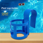 support verres piscine bleu moderne anneau fixation pratique transparent matériaux lisses