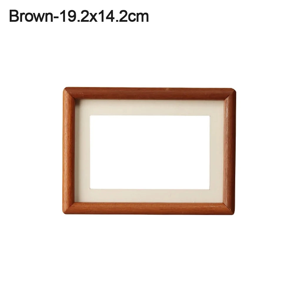 cadres photo bois marron minimaliste rustique chaleureux passe partout différents disponibles