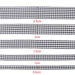 ruban carreaux rouge blanc polyester traditionnel 10 yards roll adhésif décor festif maison