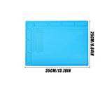 tapis yoga bleu moderne antidérapant thermomètre tournevis pièces rechange clips pinces