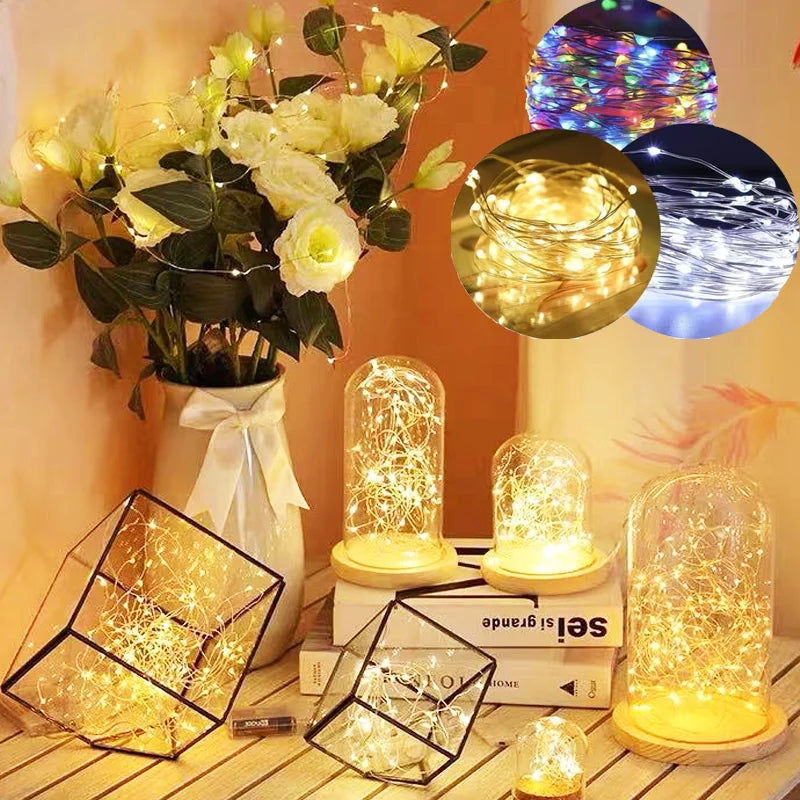 décoration intérieure guirlande lumineuse multicolore moderne 10m 100led autoinstallation festive noël mariage