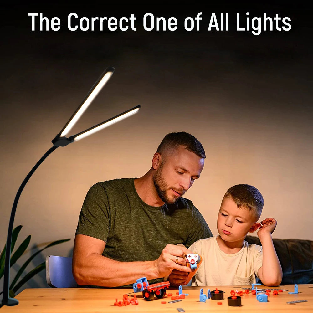 lampe led moderne noir flexible réglable niveaux luminosité 10 intensité