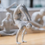 statuette blanche moderne géométrique plastique 3D imprimée salon opaque 10cm 20cm