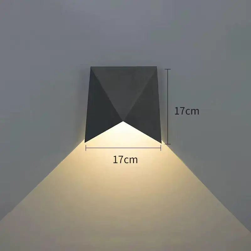 lampe murale moderne noir résistante l'eau ip65 encastrable flux lumineux faible