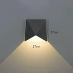 lampe murale moderne noir résistante l'eau ip65 encastrable flux lumineux faible