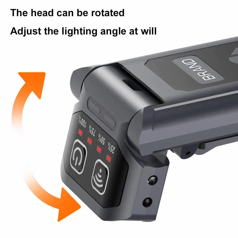 lampe frontale led noire moderne compacte clip usb batterie intégrée indiquateur charge