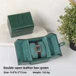 boîtes montres cuir velours classique marron vert noir