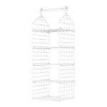étagère suspendue moderne rose pâle étages hooks rangement serviettes pulls