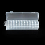 boîte rangement transparente moderne 12 compartiments pratique poignée