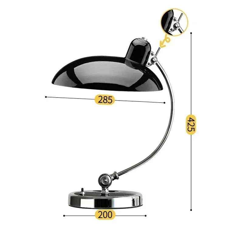 lampe moderne noir argenté mat led vde haute qualité adjustable