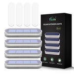 lumière solaire extérieure moderne blanc bleu adhésive ip68 led hexagonnelle