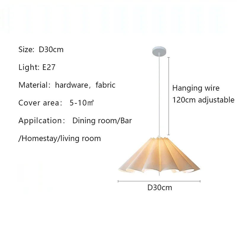 suspension lumineuse plissée blanc moderne 90 260V flux lumineux 249 2000 autonome certifié CCC