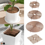 protecteur sol plante marron clair grille moderne pot fleur 19cm 30cm