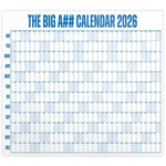 calendrier mural blanc bleu rose jaune vert orange violet moderne pratique étiquettes personnalisables grille