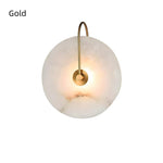applique murale moderne marbre blanc doré éclairage led murale chambre salon entree