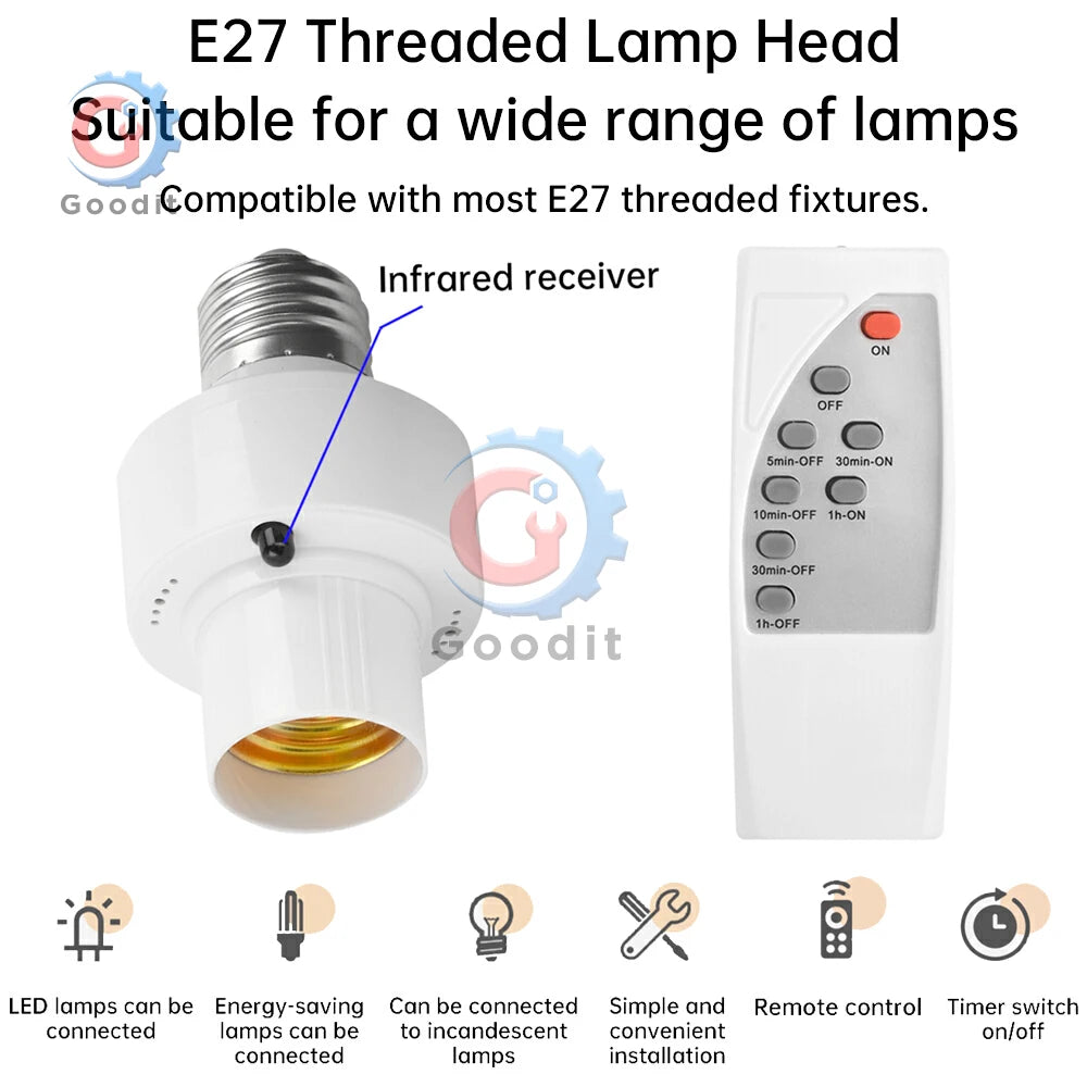 ampoule led 100w e27 télécommande ir blanc moderne prise intelligente chambre cuisine garage