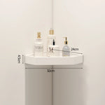 étagère salle bain blanc moderne adhésive shampooing gel douche lotion parfum verre boucles d'oreilles
