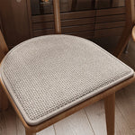 coussin chaise moderne beige tissé antidérapant durable polyester coton rond lit adultes
