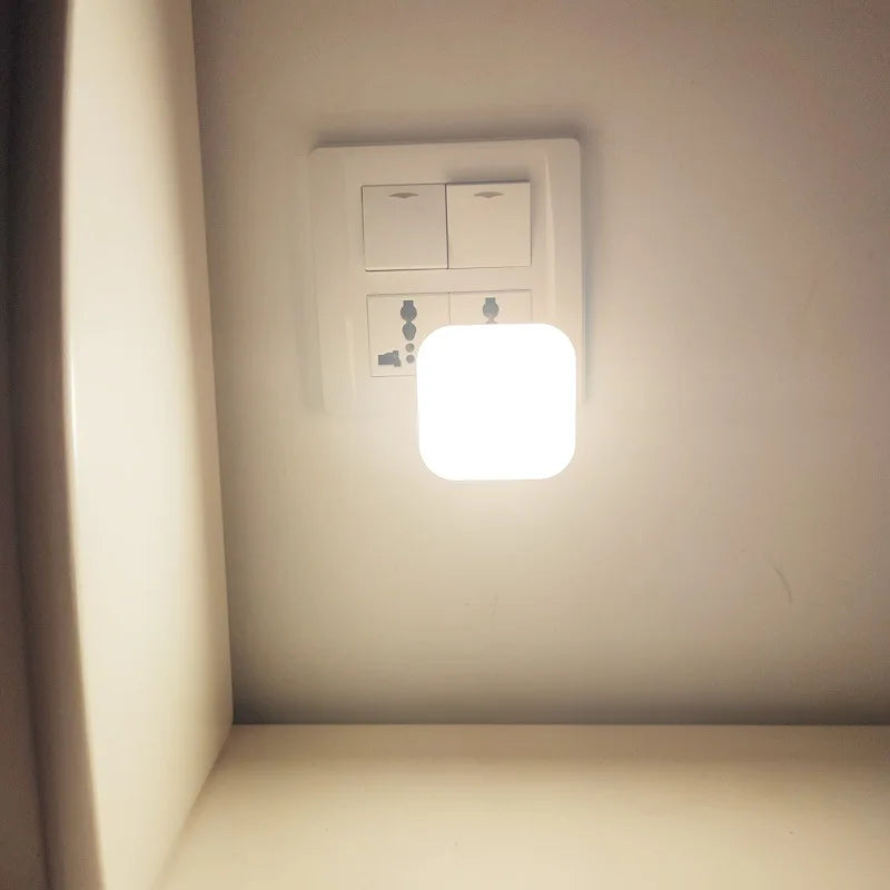 veilleuse led motion sensor lampe sans fil prise murale éclairage nuit chambre couloir moderne