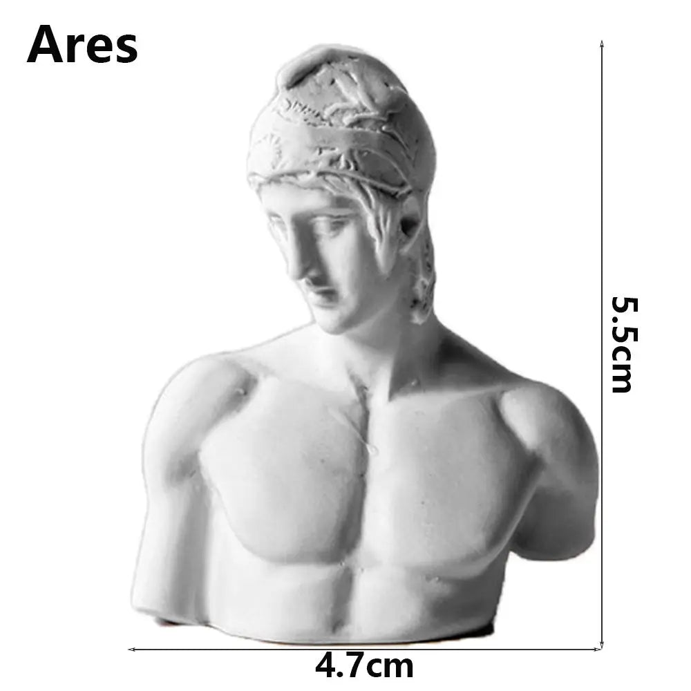 buste sculpté résine blanc classique agrippa aphrodite ares arias brutus david hermes moliere stgeorge