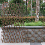 treillis marron rustique panneau decoratif plantes grimpantes support escalade jardin decoration murale assemblage facile