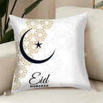 décoration islamique mandala doré coussin lit polyester blanc traditionnel eids mubarak famille chambre maison