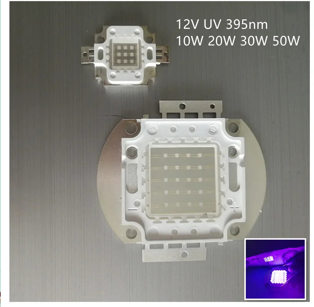 ampoule led uv blanc moderne haute puissance vis câbles connexion