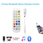 contrôleur led rgb télécommande usb adaptateur bluetooth wifi 5v 24 touches ir tuya modernes