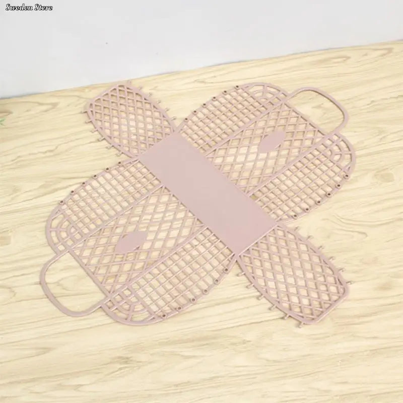 Panier de rangement bleu avec design tissé tridimensionnel