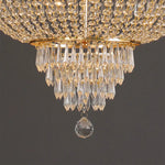 lustre led cristal argenté doré élégant transparentes facile certification ccc cqc echangelight