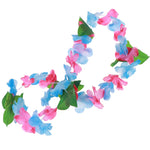 bracelets fleurs artificielles tropicales multicolor adhésifs extérieures décoration maison fêtes hawaii plage