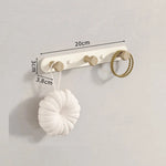 porte sacs mural moderne fixations vis texture bois naturel blanc minimaliste