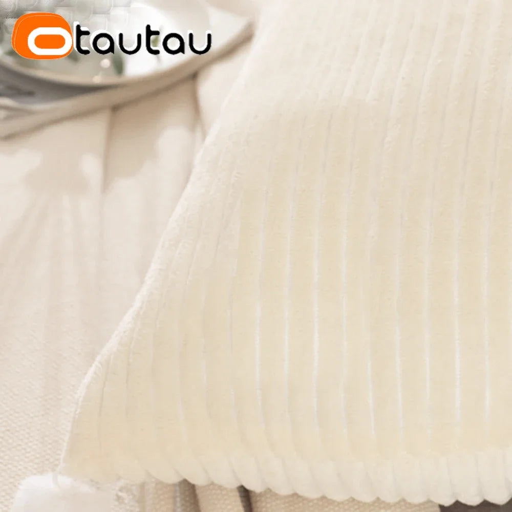 taies d'oreiller rayures beige simple décoratives maison hospitalière couverture 100x50cm 120x50cm 150x50cm 180x50cm 200x50cmwashablezipper