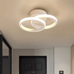 lampe moderne led annulaire noir blanc intensité variable télécommande contemporaine