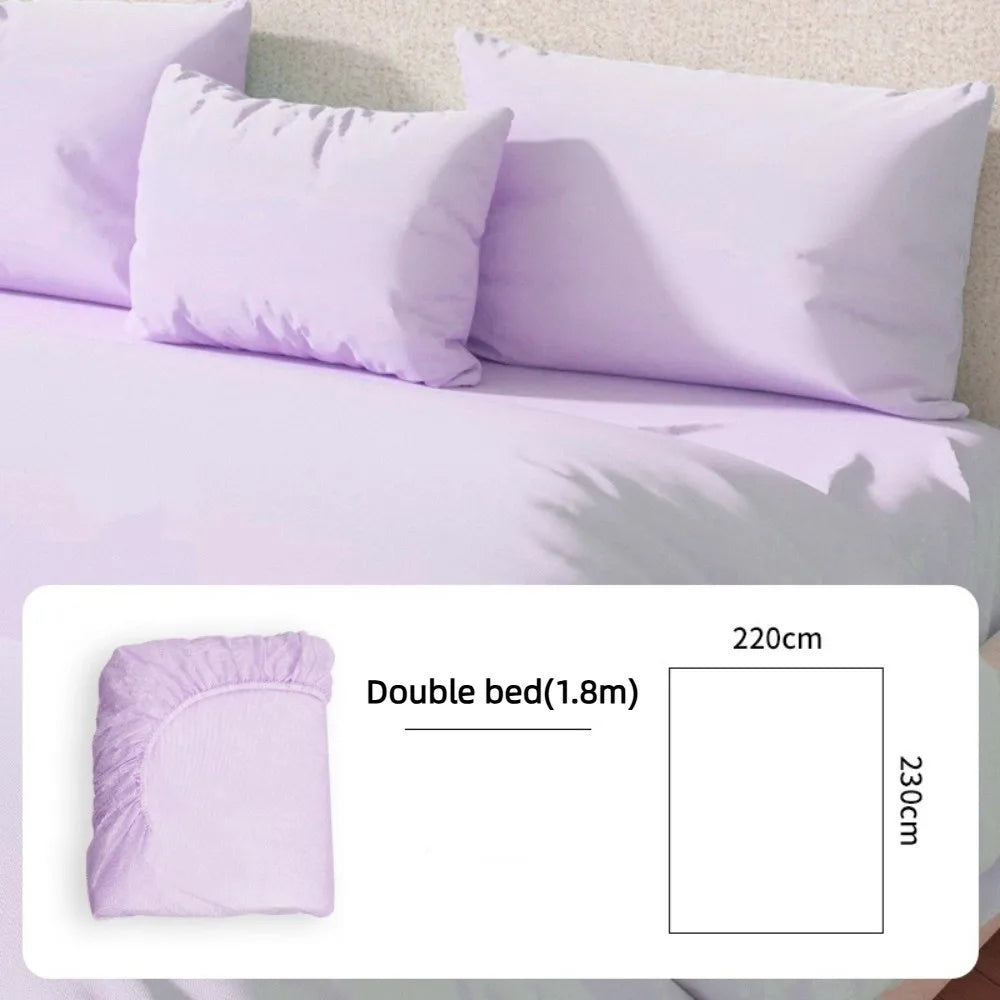 drap housse jetable uni lit simple double polyester coton opaque blanc rose vert bleu