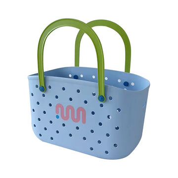panier rangement multicolore imperméable perforations vague ludique enfants porte objet